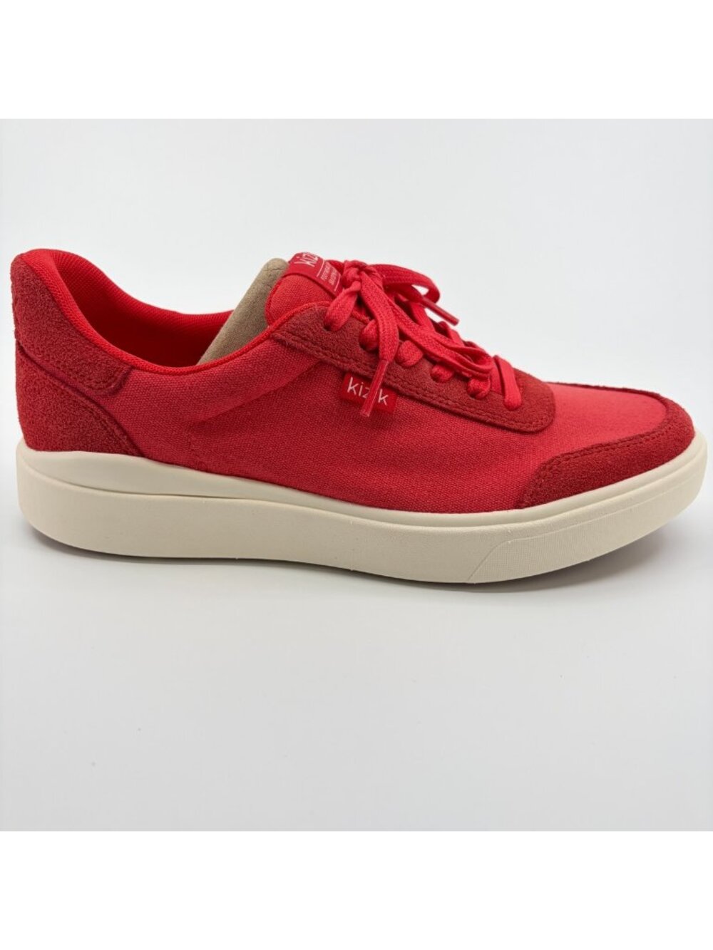Kizik Prague 2 Womens Size 7D Red Athletic Running Hands Free Shoes Sneakers